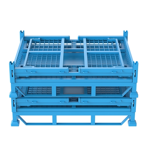 折叠网箱（全开）折叠+堆叠