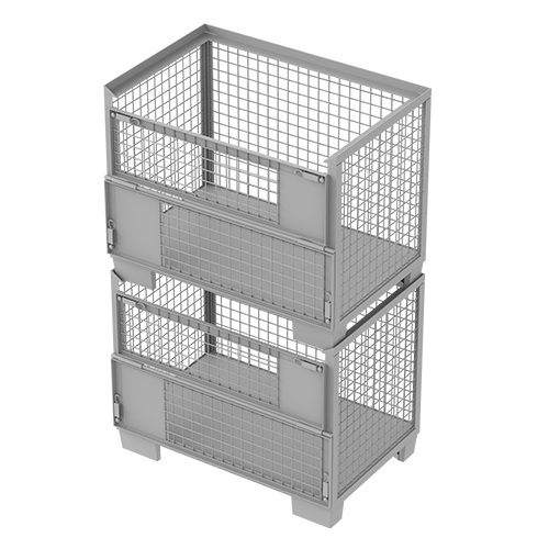 欧式固定网箱（半开门）-堆垛