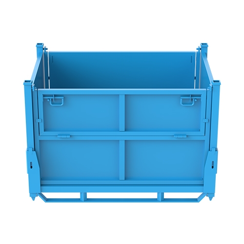 折叠铁板箱（半开门）