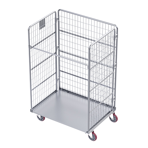 L型网格物流台车